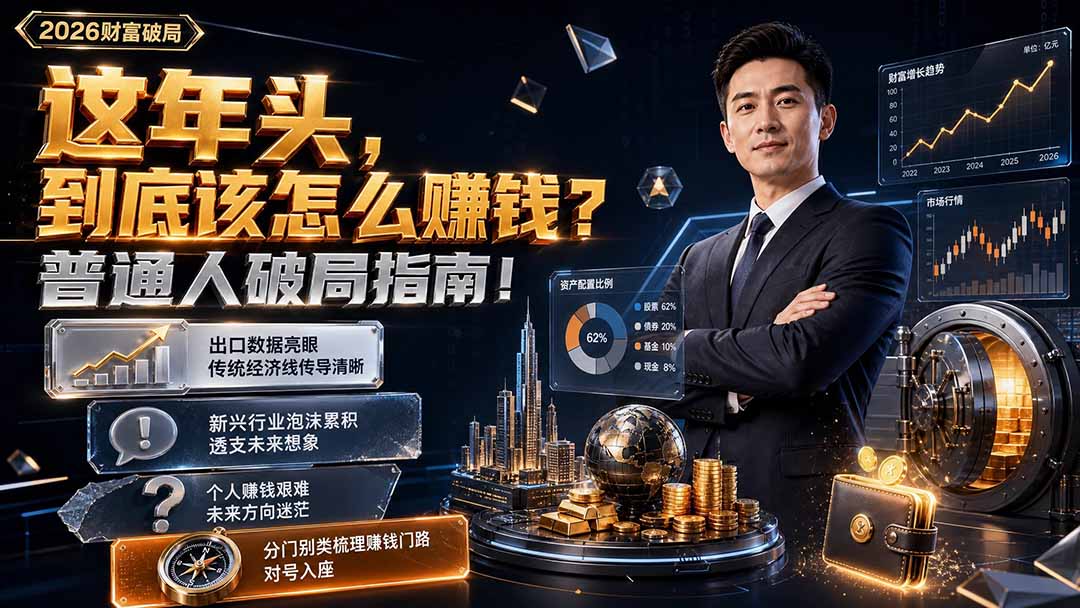 付费文章：这年头，到底该怎么赚钱？普通人破局指南！-墨痕微课