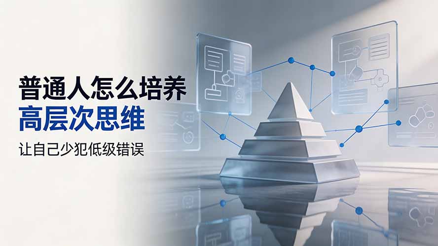 付费文章：普通人怎么培养高层次思维，让自己少犯低级错误-墨痕微课