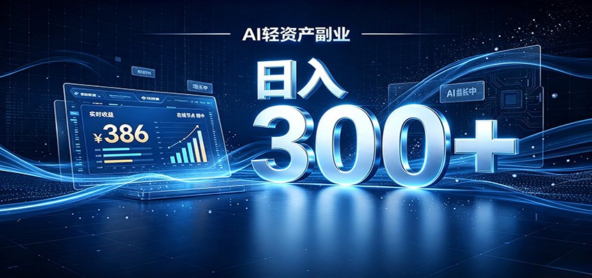 2026 AI轻资产风口,Token中转站小白可入局,日入300+-墨痕微课