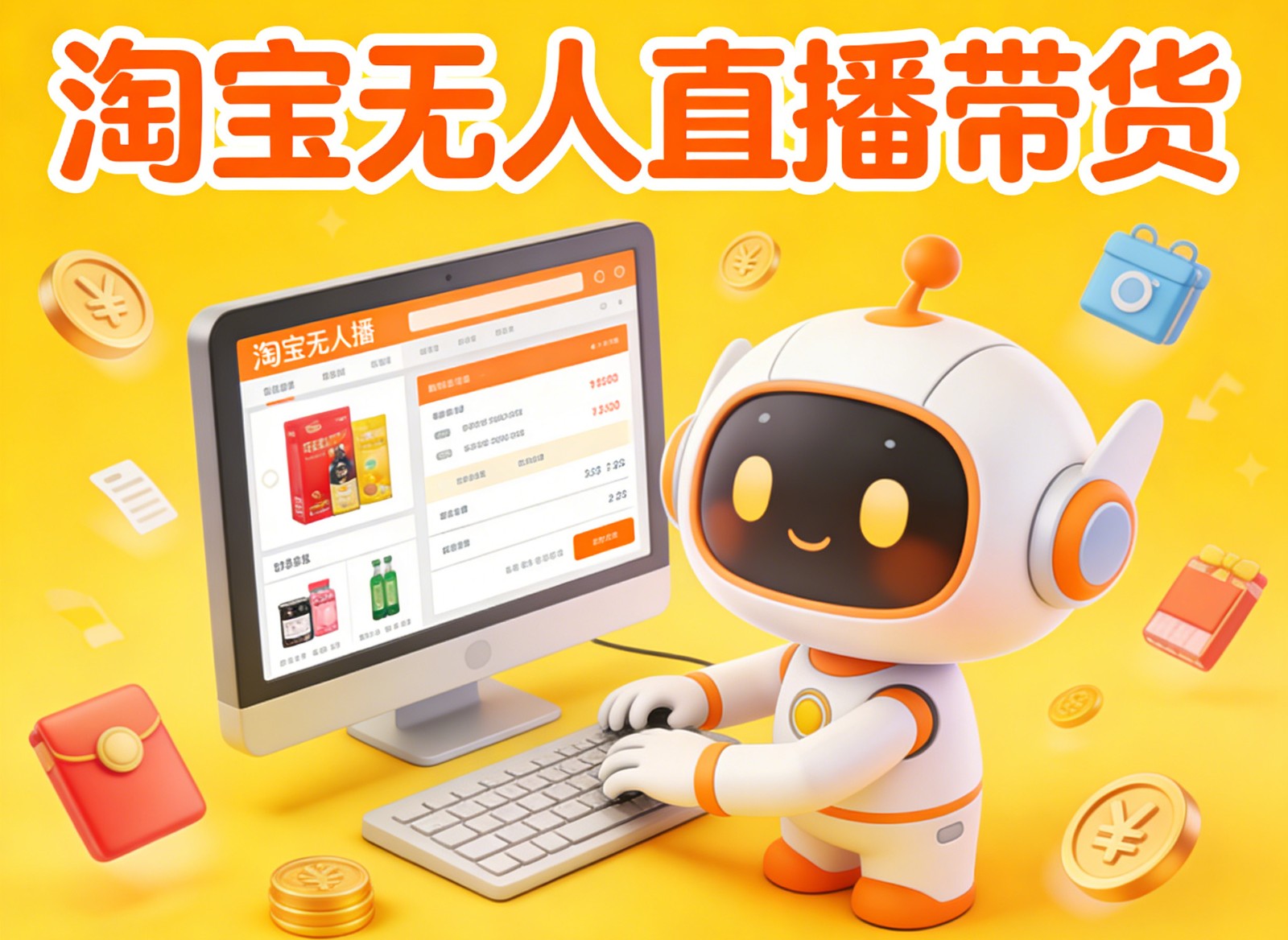 淘宝无人直播带货，24小时自动卖货，月佣金1W+，不违规不封号，不用露脸-墨痕微课
