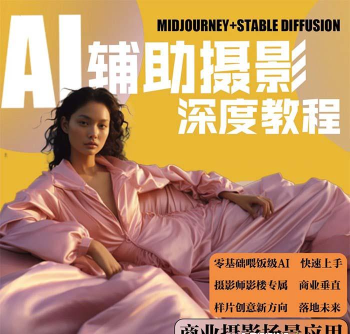 (8727期)2024年AI辅助摄影人工智能商业应用摄影课程(37节课)-墨痕微课