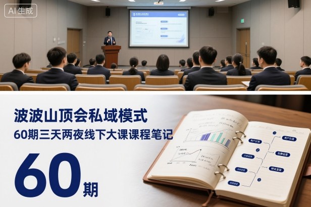 波波山顶会私域模式60期三天两夜线下大课课程笔记(文档)-墨痕微课