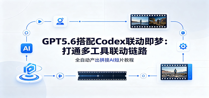 GPT5.6搭配Codex联动即梦:打通多工具联动链路,全自动产出拼接AI短片教程-墨痕微课