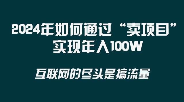 2024年如何通过“卖项目”实现年入100W-墨痕微课