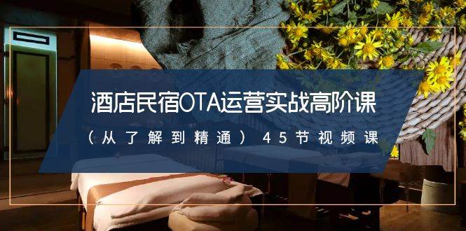 酒店民宿-OTA运营实战高阶课(从了解到精通)45节视频课-墨痕微课