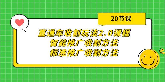直通车收割玩法2.0课程：智能推广收割方法+标准推广收割方法（20节课）-墨痕微课
