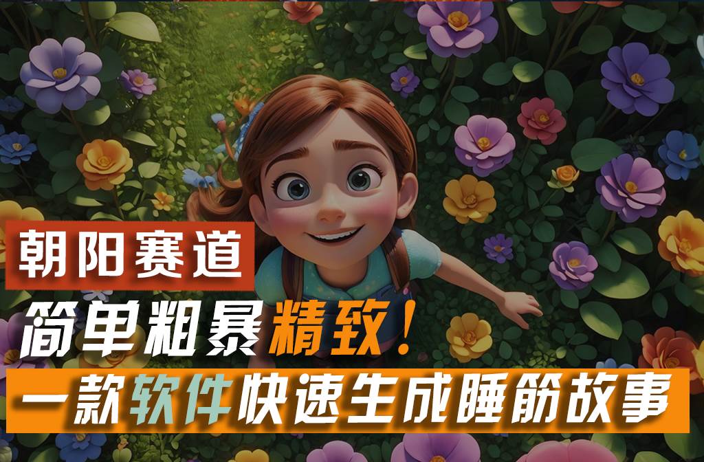 利用一款软件5分钟一条爆款睡前故事,简单粗暴精致!小白月入2w+-墨痕微课