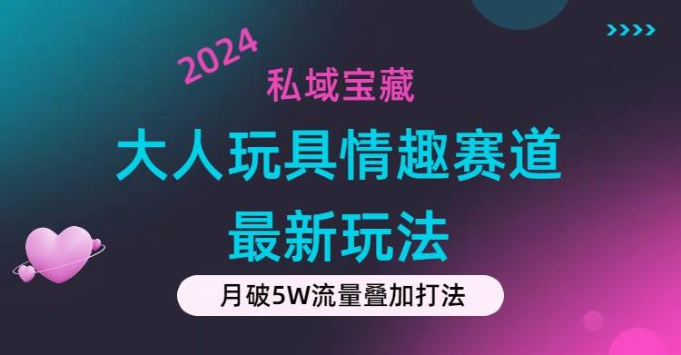 私域宝藏：大人玩具情趣赛道合规新玩法，零投入，私域超高流量成单率高-墨痕微课