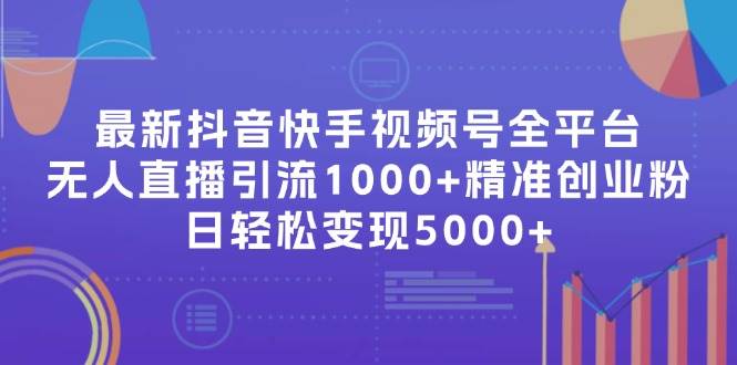 最新抖音快手视频号全平台无人直播引流1000+精准创业粉,日轻松变现5000+-墨痕微课